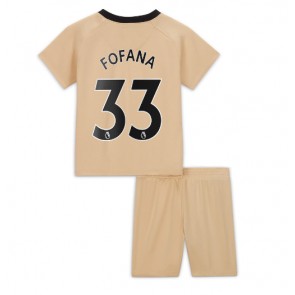 Chelsea Wesley Fofana #33 kläder Barn 2022-23 Tredje Tröja Kortärmad (+ korta byxor)